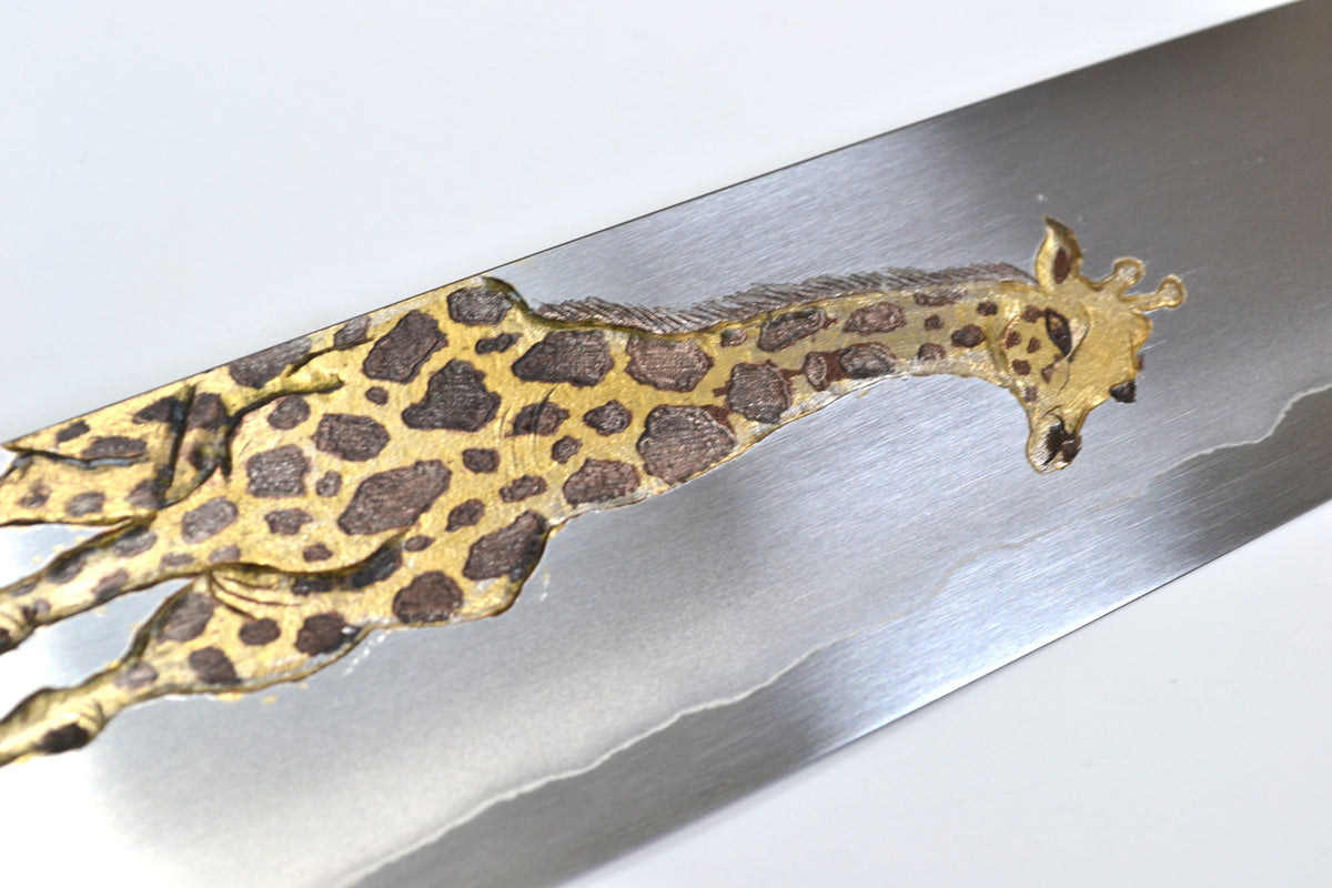 [PRE-ORDER] Michiko Kubota Engraved Gyuto 240mm — Giraffe