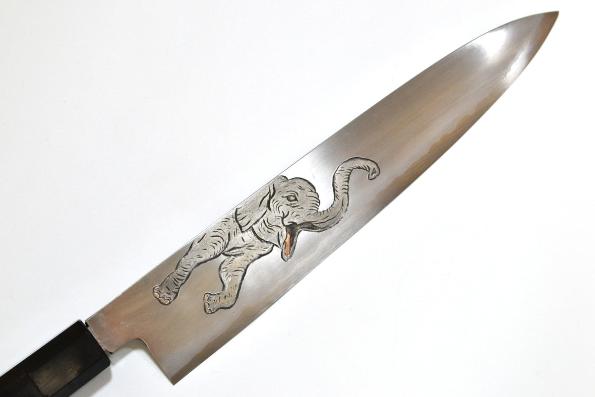 [PRE-ORDER] Michiko Kubota Engraved Gyuto 240mm — Elephant Calf