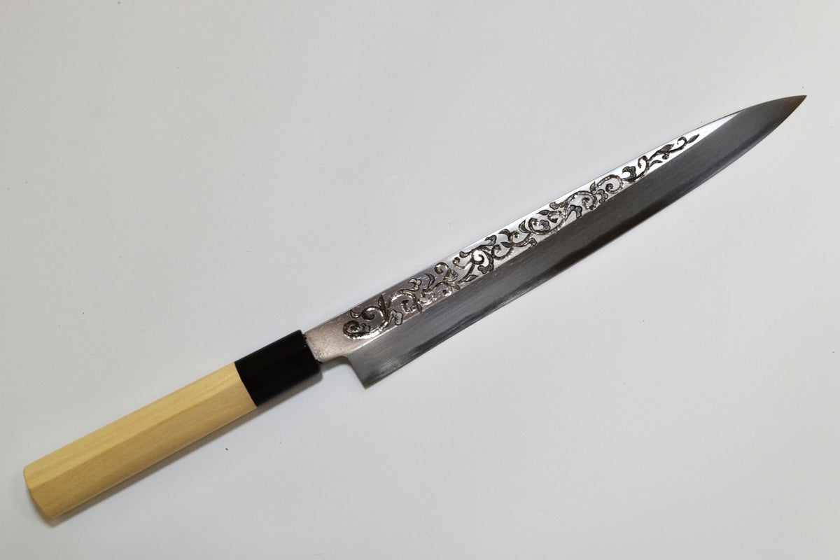 [PRE-ORDER] Michiko Kubota Engraved Yanagiba 270mm — Karakusa