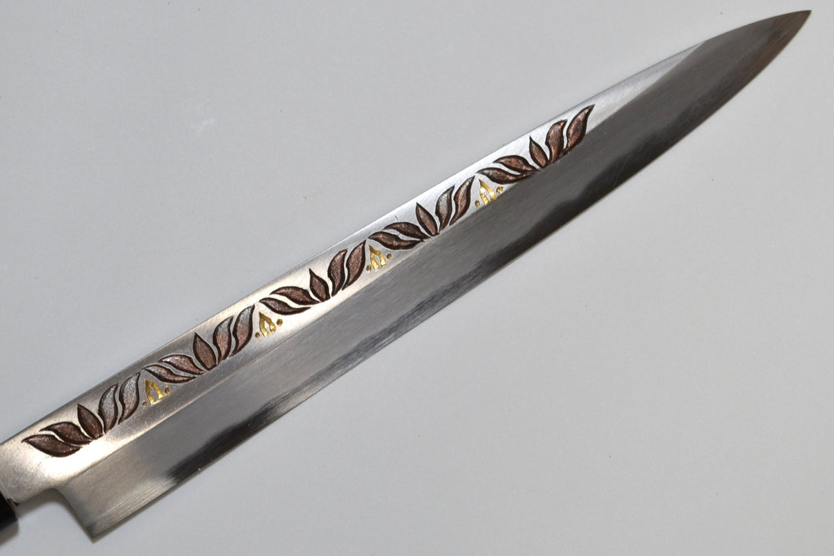 [PRE-ORDER] Michiko Kubota Engraved Yanagiba 270mm — Lotus
