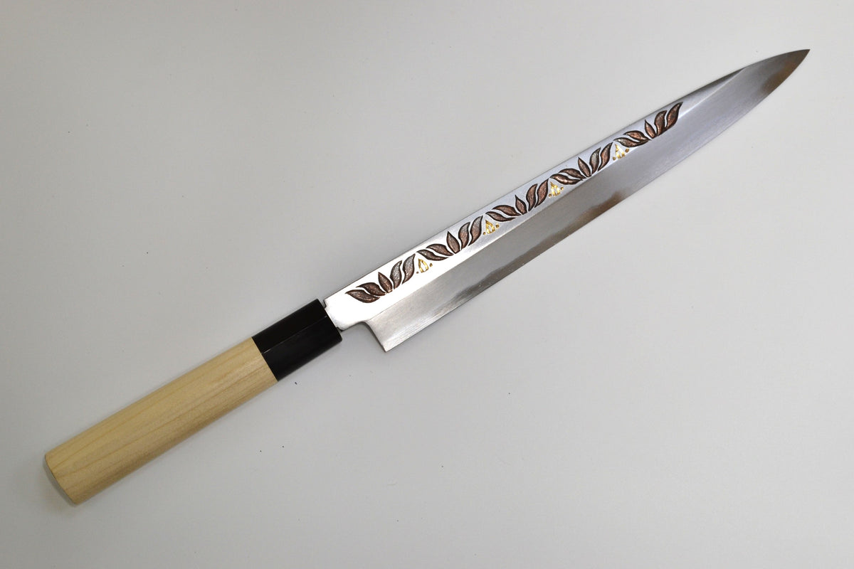 [PRE-ORDER] Michiko Kubota Engraved Yanagiba 270mm — Lotus