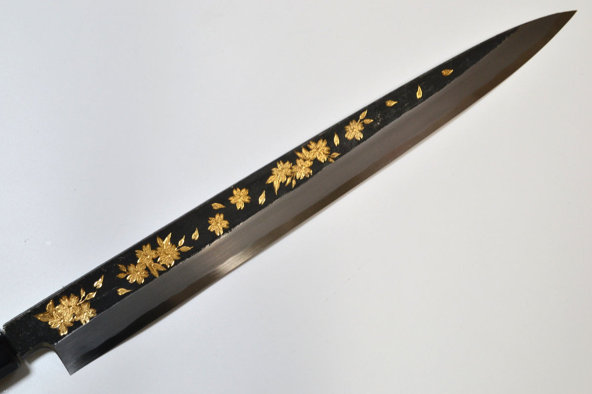 [PRE-ORDER] Michiko Kubota Engraved Yanagiba 270mm — Night Sakura