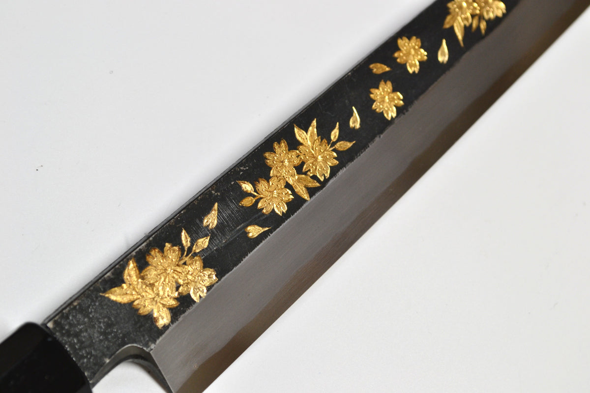 [PRE-ORDER] Michiko Kubota Engraved Yanagiba 270mm — Night Sakura