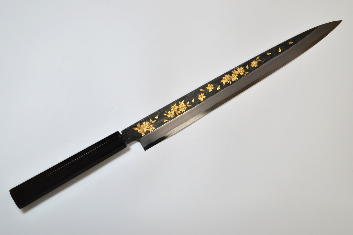 [PRE-ORDER] Michiko Kubota Engraved Yanagiba 270mm — Night Sakura