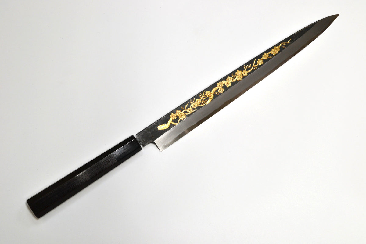 [PRE-ORDER] Michiko Kubota Engraved Yanagiba 270mm — Plum