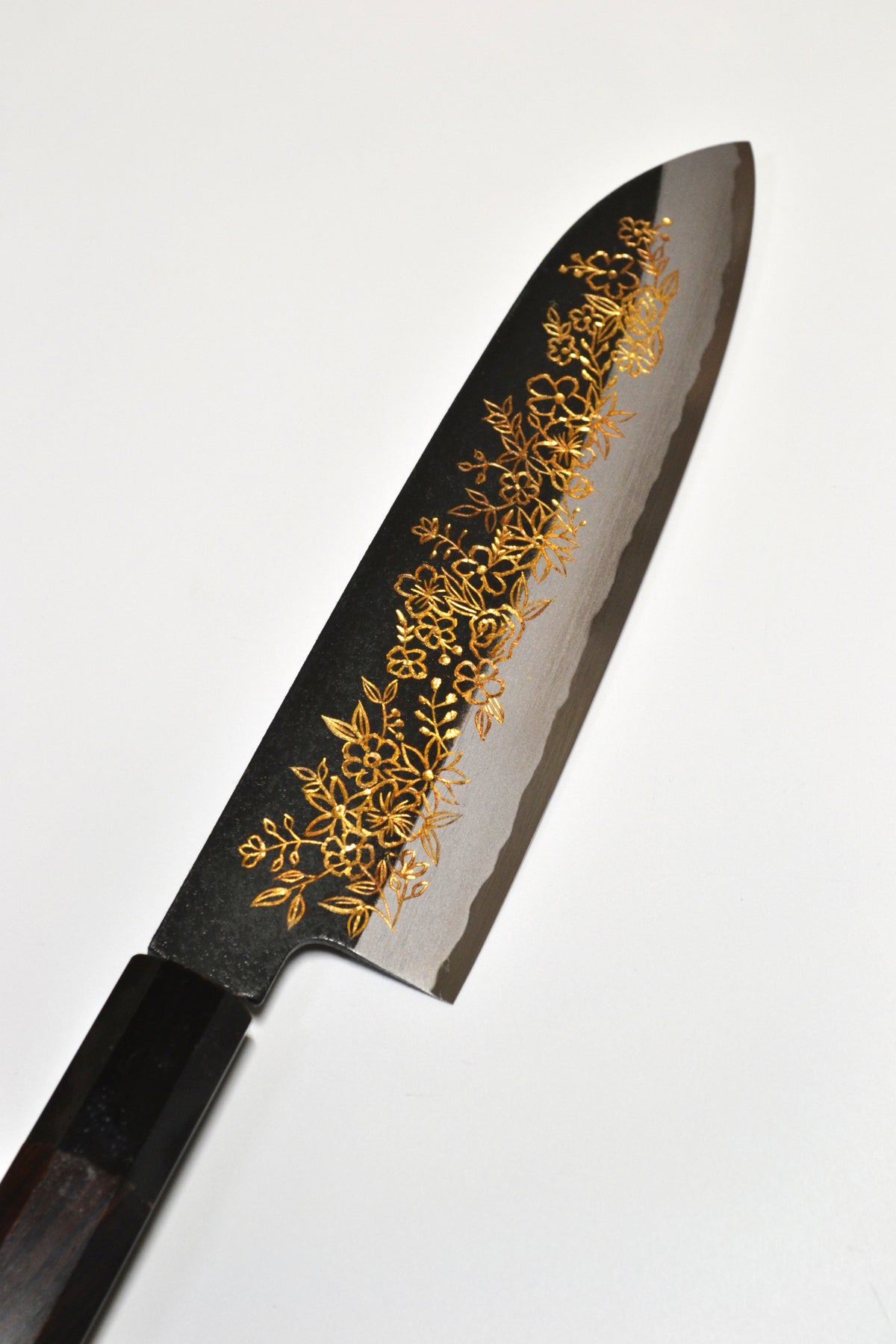 [PRE-ORDER] Michiko Kubota Engraved Santoku 180mm — Flower garden