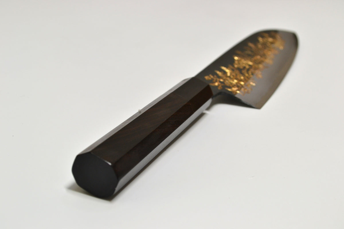 [PRE-ORDER] Michiko Kubota Engraved Santoku 180mm — Flower garden