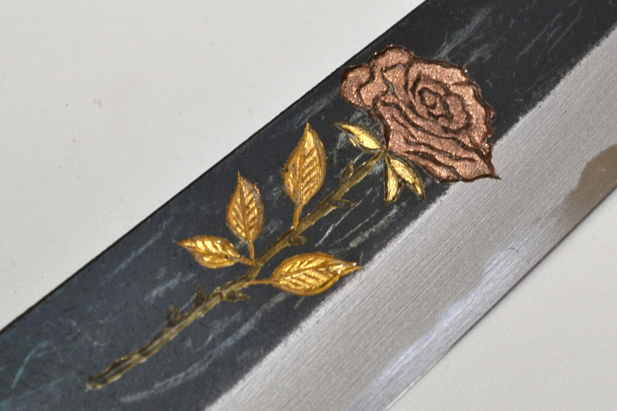 [PRE-ORDER] Michiko Kubota Engraved Petty 150mm — Rose
