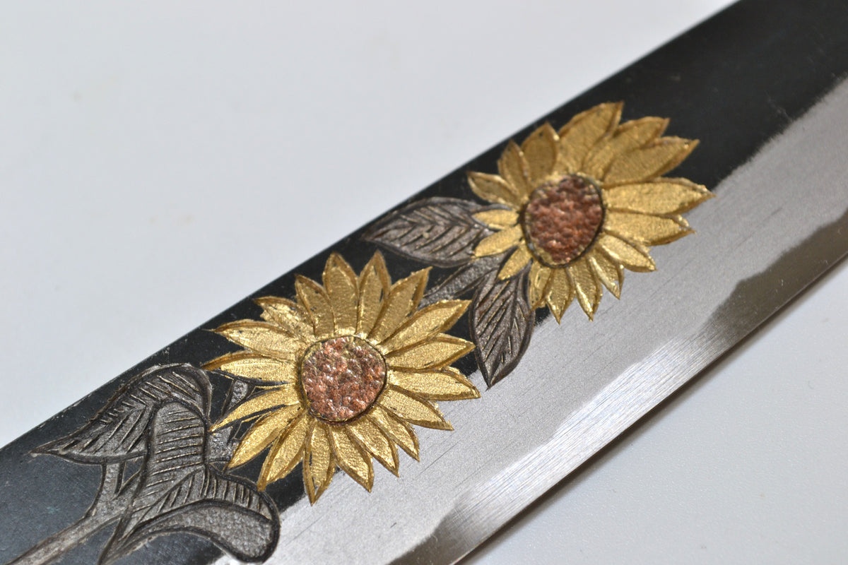 [PRE-ORDER] Michiko Kubota Engraved Petty 150mm — Sunflower