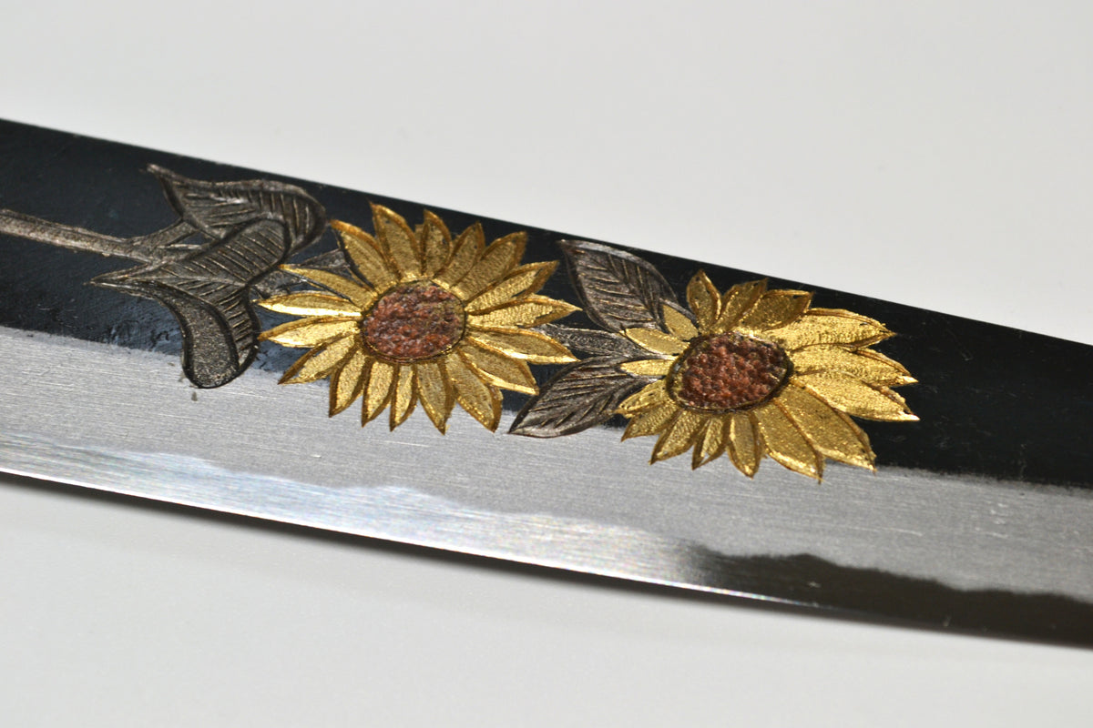 [PRE-ORDER] Michiko Kubota Engraved Petty 150mm — Sunflower