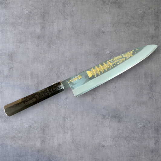 Michiko Kubota Engrave Gyuto 240 mm White 2 Maiko Hanabi